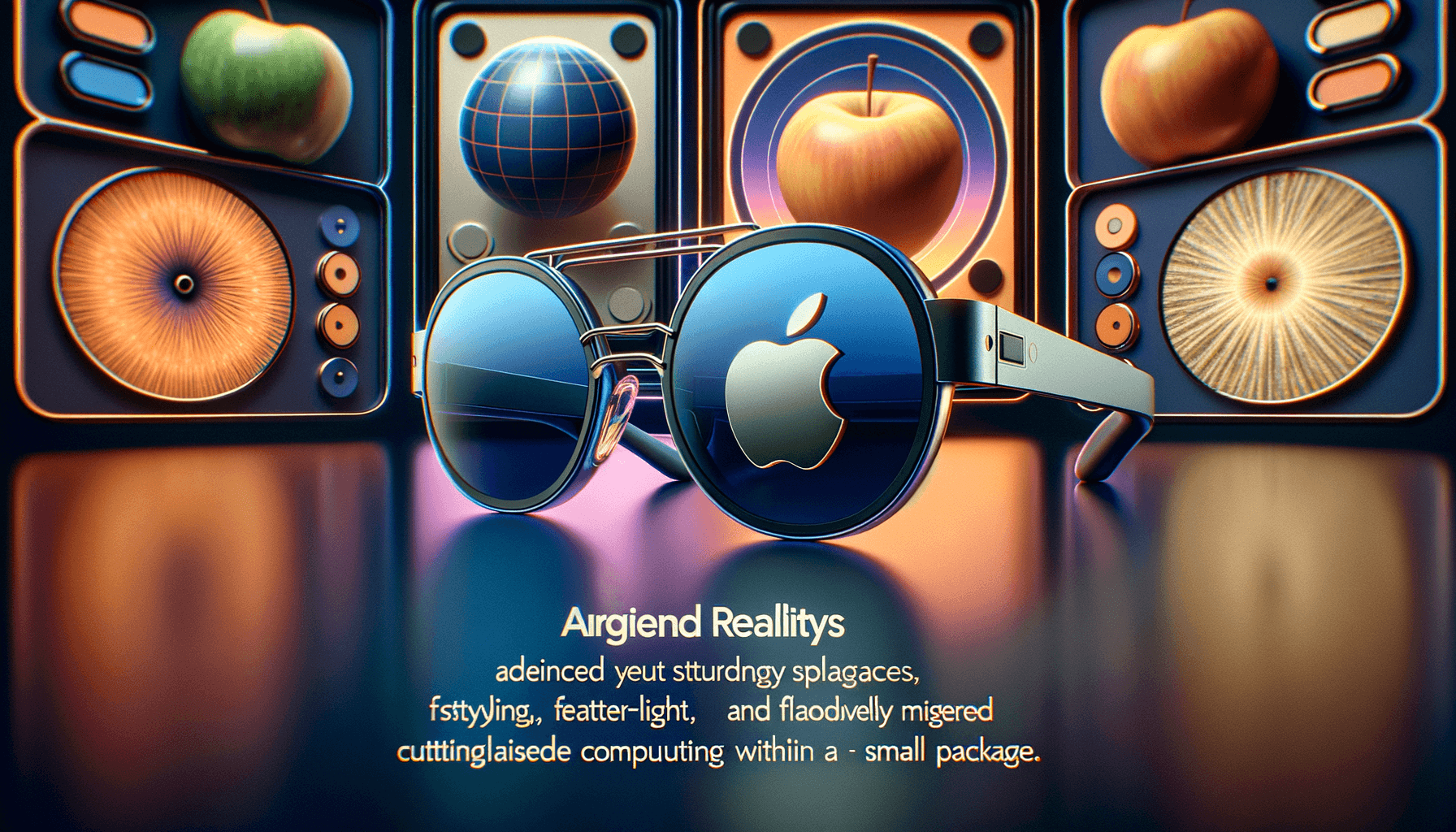 "Introducing the chic Apple Vision Pro AR glasses: Where cutting-edge technology meets fashion-forward design, revolutionizing wearable tech with elegance and power."