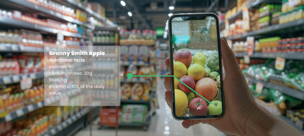 Enhancing customer service in grocery stores through AR