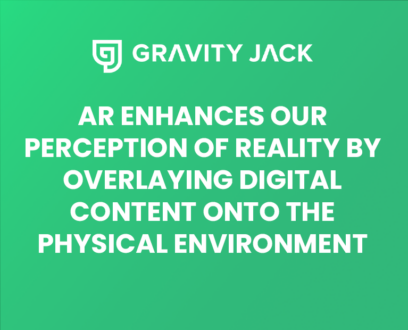 AR enhances our perception of reality