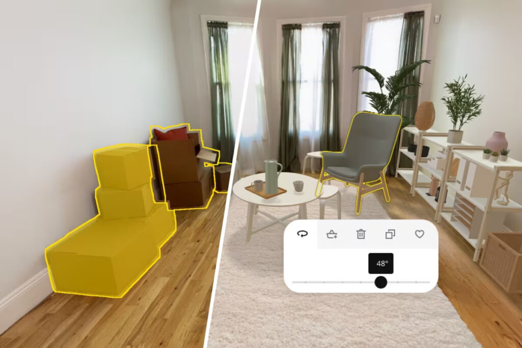 Furniture is a great AR marketing example